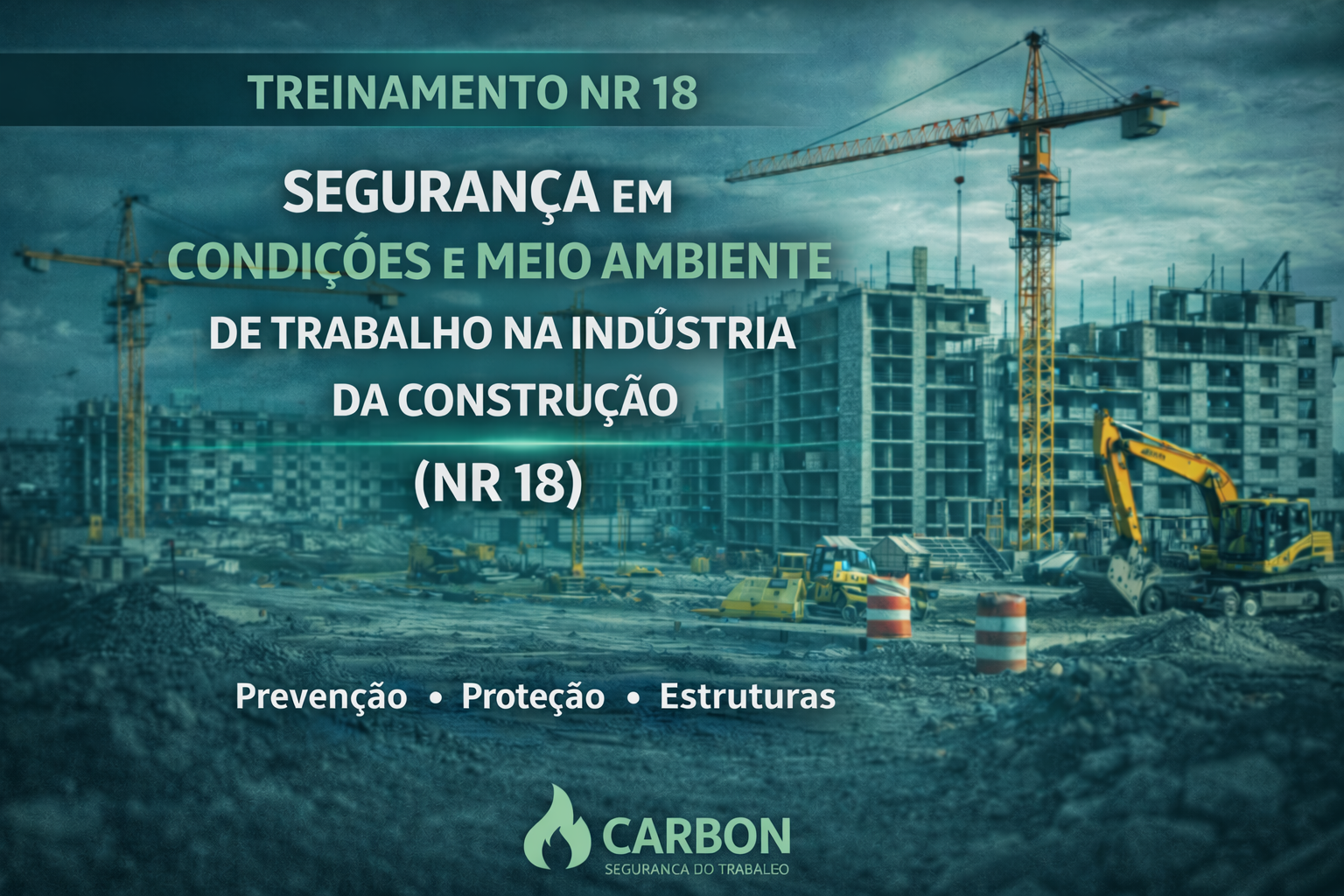 🔹 NR 18 – Segurança na Indústria da Construção - Capacitação focada na gestão de riscos em canteiros de obras, garantindo condições seguras de trabalho, conformidade normativa e redução de ocorrências na construção civil.